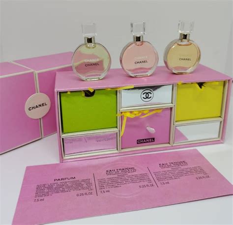 chance chanel mini set|chanel chance mini perfume set.